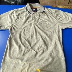 Ag Adriano Goldschmied Light Gray Polo Shirt